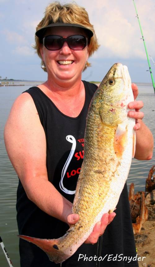  - Kim-Blaschke-of-Flint-TX-landed-her-very-first-redfish-a-24inch-slot-red-while-fishing-a-finger-mullet