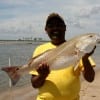 Houston angler Richi Sankar took this 31inch red on finger mullet-