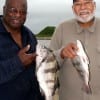 IMG_5727- Fishin PalsIke Holland of Houston and Streeter Turner of Los Angelos CA tabled these drum for supper-