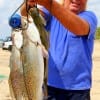 Dennis Boeker of High Island used soft plastics to put these huge specks on the stringer-