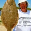 Barbara Singleton of Winnie put this big flounder in the box fishing a LARGE mud minnow