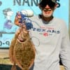 Gilchrist flounder pounder Gale DeBlanc nabbed 2 nice flatfish on soft plastic