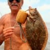 Henri Fontenot of Dallas landed this nice flounder fishing a Berkely Gulp