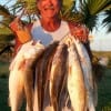 Dallas angler Henri Fontenot nailed a limit of HUGE specks using a #28 Mirror lure-all over 20 inches