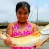 Very first redfish for 8 yr old Sarah Corona of Dayton