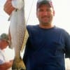 25 yr Army vet Sgt. Mack Blocker took this nice speck on live shad.