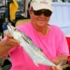 Poochie Walker with a nice spanish mackerel caught on live shad.