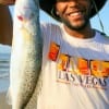 Surfwader C.J. Jolivette of Houston took this keeper speck on live croaker.