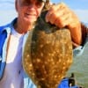 Pete Maurich of Crystal Beach, TX nabbed this 20inch flounder on finger mullet.