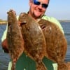 Mike Godfrey of League Cit,y TX nabbed these 3 flounder on Berkley Gulp.