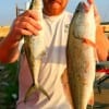 Nick Trisp of Beaumont landed this spanish mackerel and red on Berkley Gulp.