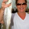 Kimmie Wheeland of Lufkin, TX caught this spotted seatrout on finger mullet.