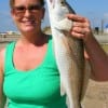 Kimmie Wheeland of Lufkin, TX took this chunky red on finger mullet.