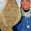 Charley Johnson of Lumberton, TX nabbed this chunky flounder on Berkley Gulp.