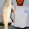 Johnathon Crow of Gilchrist took this 25 inch red on finger mullet.