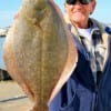 John Pope of Crystal Beach, TX nabbed this big flounder fishing a Berkley Gulp.