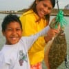 Mother and son, Govy and Brandon Becks of Humble TX took this nice flounder on berkley gulp.