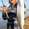 Jeremy Dyer of  Gilchrist, TX caught and released this 7.5 lb speck while fishing a soft  plastic.