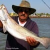 Don Kernan of Port Bolivar TX took this 6lb speck on plastic.