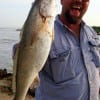 IMG_0321- FIRST SPECK EVER praised Chuck Langley of Jasper Tx who took this 27inch-8.4 lb speck on a Berkely Gulp