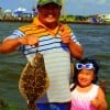 Father and daughter- Hai Diet with 4yr old Michell show off their nice flounder caught on live shrimp-