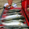 10 yr old Jasmine Reynolds of Elysian Fields TX night-fished with Miss Nancy's shrimp to land her limit of specks