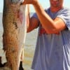 Daniel Willkinson of Hurst TX wrestled up this HUGE 40 inch Tagger Bull Red while fishing a Finger Mullet