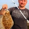 Jame Griffin of Bradford TX took this nice flounder on a live shrimp