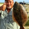 A BIG OOORA for Margarito Rosales of Channelview for taking this 18 inch flounder on a Miss Nancy finger mullet