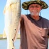 Mike Streeter of Winnie TX landed this nice slot red he caught on shrimp