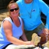 Terry and Stephanie Conally of Lufkin TX wade-fished the surf with Mirror Lures to catch these nice specks