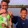 Brother and sister Madison and Mason Williams of Beaumont doubled their catch wth these two piggy perch