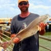 Cedar Park TX angler Jason Hall caught and released this 36 inch tagger bull red he caught on shad