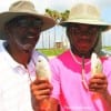 Father and Son Rudy and Jonah Hamilton of Spring GA had fun at the pass catching croaker and yellow tail