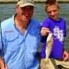 Father and son Shane and Peyton Toner of Nacogdoches TX fished shrimp for this nice whiting