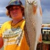 Kyle Rayon of Devers TX took this nice 22 inch slot red on a finger mullet