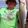 Kyle Rayon of Devers TX wrangled up this nice speck on a finger mullet