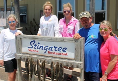 These ladies did not compete in the tournament but brought in an outstanding stringer for their first-time-ever fishing experience.
